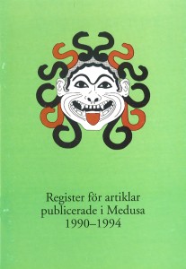 Register för artiklar publicerade i Medusa 1990-1994